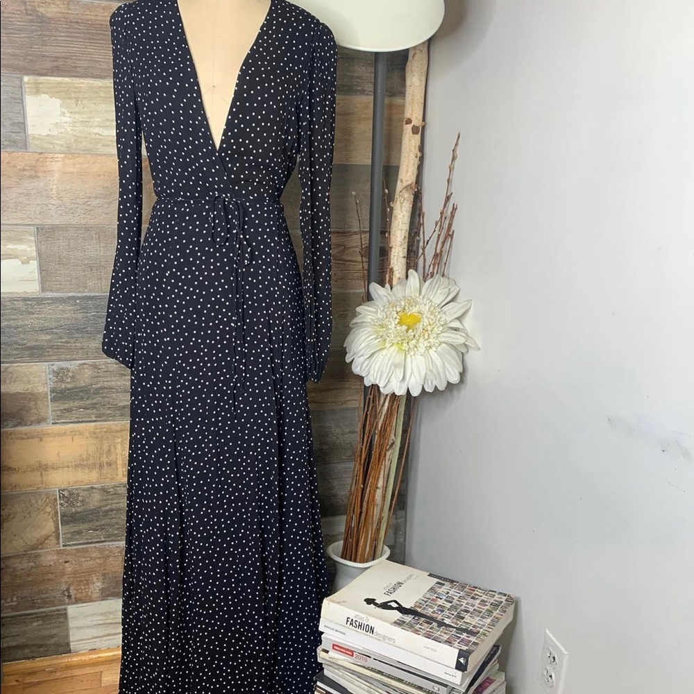 Reformation Polkadot Milan dress